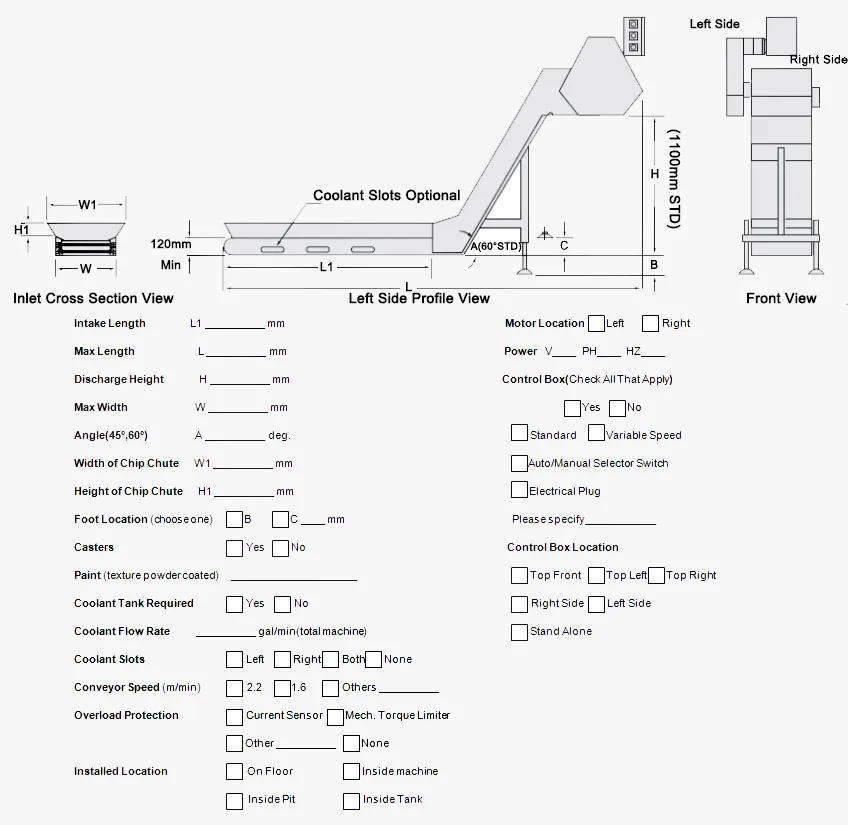 Chain plate scraped conveyors chip conveyor for cnc machine by Tina Hou