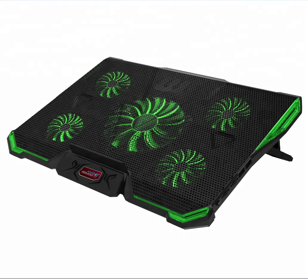 

Gadget 5 fans laptop cooling pad,7 viewing angles laptop cooling stand