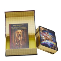 

High quality custom gold Edges tarot cards printing oracle cards with book instruction