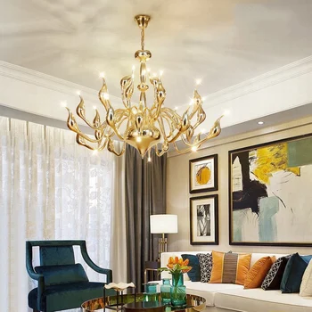 Manufacturers Custom Villa Club Lighting European Swan Creative Chandelier Product On Manufacturers Custom Villa Club Lighting European Swan Creative Chandelier Product On
