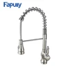 Fapully New designed brushed cozinha torneira pull down kitchen sink faucet mixer