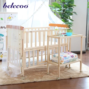 Belecoo Cheap Baby Crib Multi Purposes Baby Cot Baby Child Bed