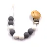 Soft food grade Eco-friendly chewable teething round silicone teether beads