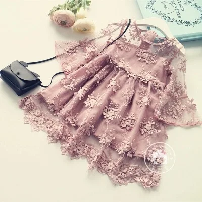 

2017 New Design Children Lace Jubah Dress Long Sleeve Lace Prom Dress, As picture