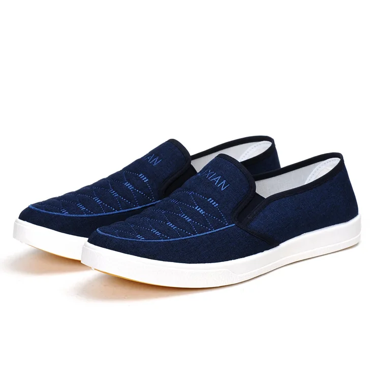 

Fashion design latest new model slip-on mens canvas shoes, Customized