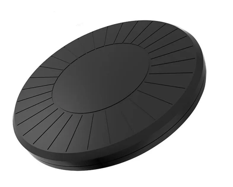 

drop shipping universal desktop round fast qi 10w with light wireless mobile phone car charger mount pad stand