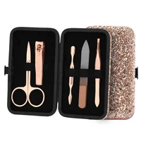 

Korea Souvenir 5 pcs Rose Gold Manicure Pedicure Set Professional