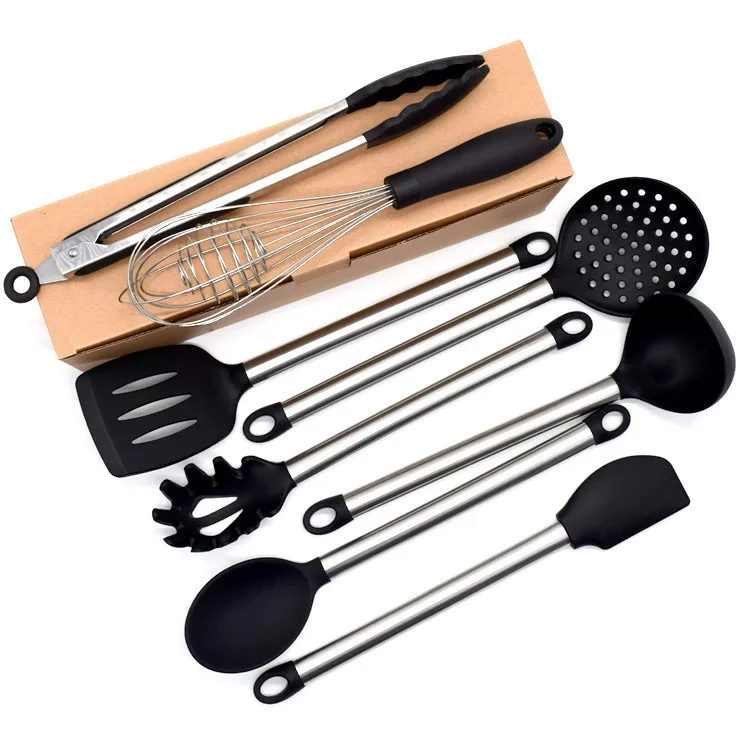 Amazon Hot Selling Non-stick Cooking Ware Nylon Kit Cooking Tool 8 ...