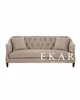 Living Furniture Design Off-white 3 Seater Fabric Sofa American Country Style