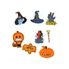 halloween holiday wizard ghost hat mop lamp design iron embroidered patch