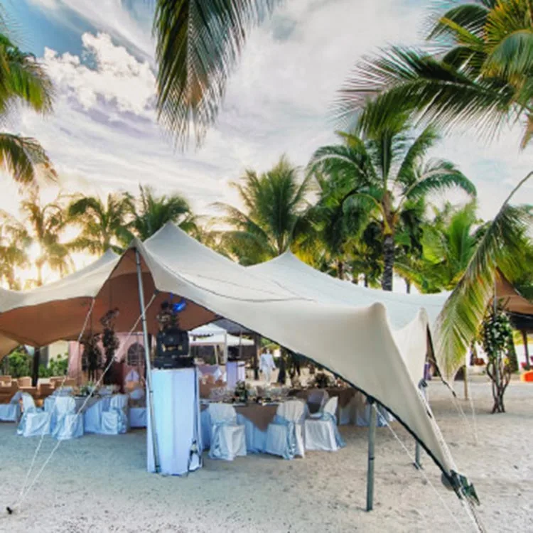 3x3x3m Beach Sun Shade Tent Stretch Tent With Fabric Waterproof,Beach