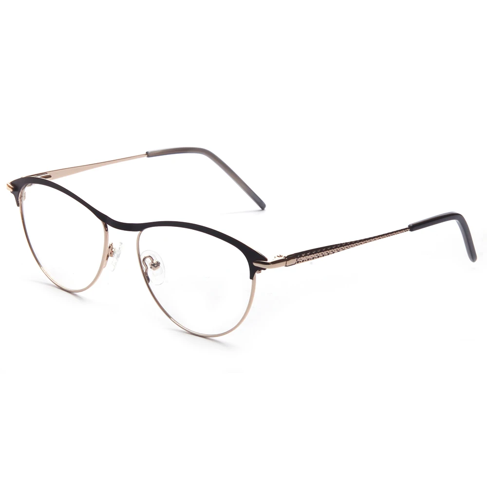 

2020 Spring Classical Type Slim Black Frame Metal Material Women Eye Glasses Frame Optical