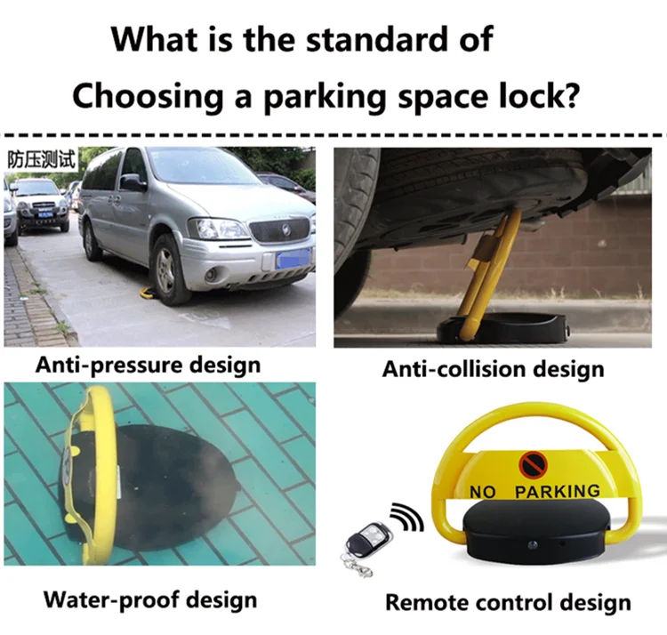 Anti collision automatic car park barrier remote parking lock