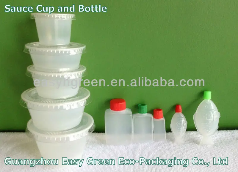 Plastic Soy Sauce Cups Disposable Plastic Empty Soy Sauce Bottle With