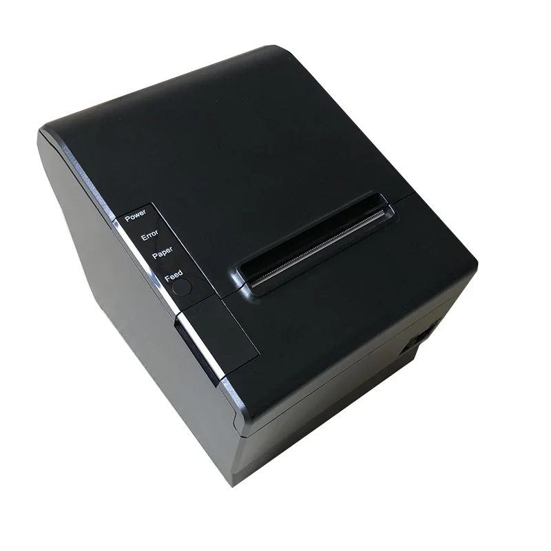 

80mm Mini LAN POS Thermal Receipt Printer For Restaurant POS801 POS80, Black