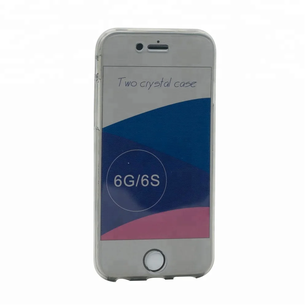 

Wholesale clear full tpu case degree Soft cover 360 phone case, 5 colors