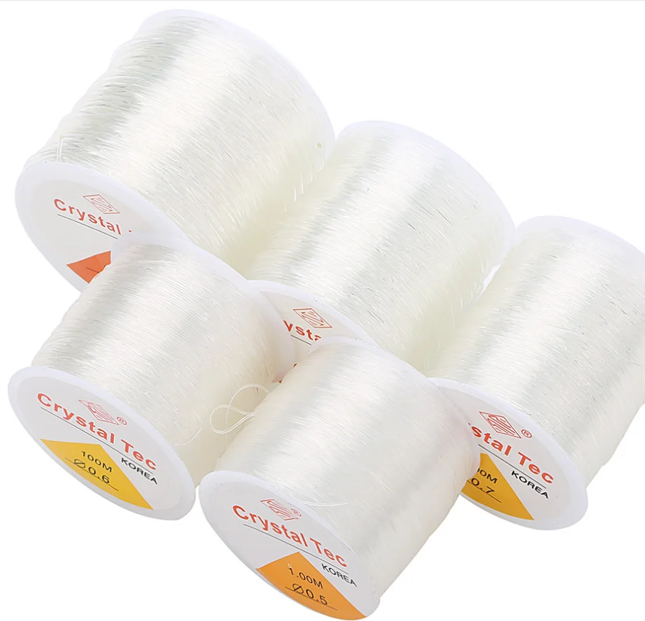 

100m Per Roll Stretchy Clear Elastic String For Jewelry Making Bracelet