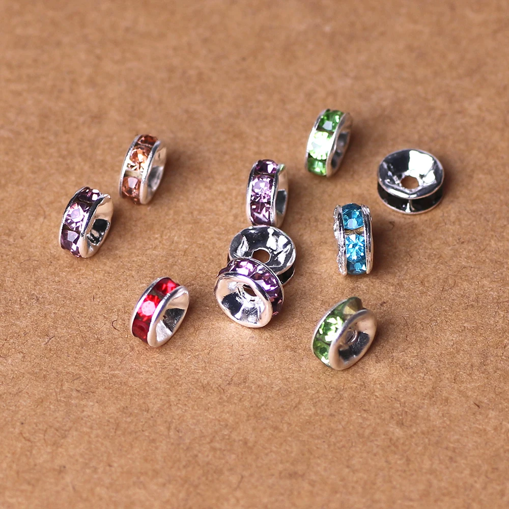 flat crystal beads