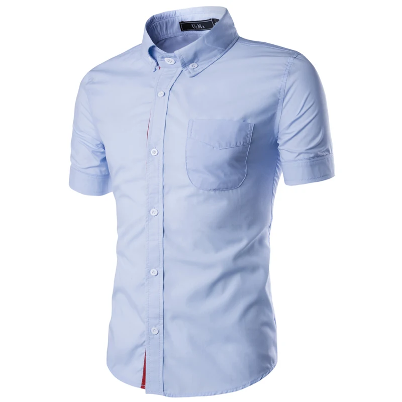 Compra mens camisas de vestir de manga corta online al por