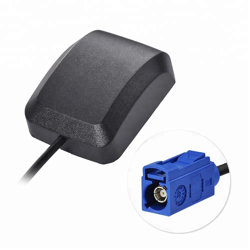Gps Fakra Active Antenna For Audi A3 A4 A6 Mmi 2g 3g 3g+ Mib In Dash