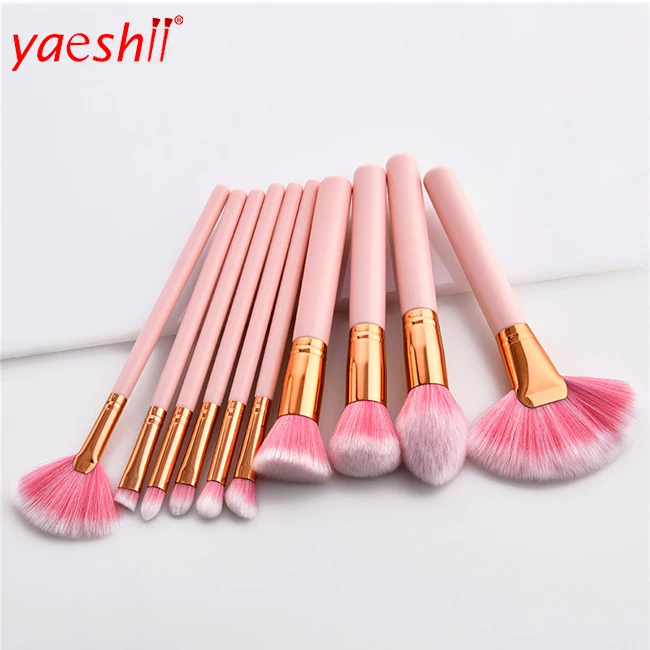 

Yaeshii Artist Multifunction Beautiful Pink 10pcs Makeup Brush