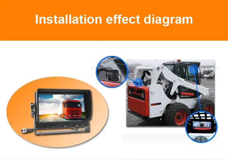 Chinese Factory Rear View HD 7 Inch Monitor Car Rear View Vision System For Vehicle Backup Truck,Bus