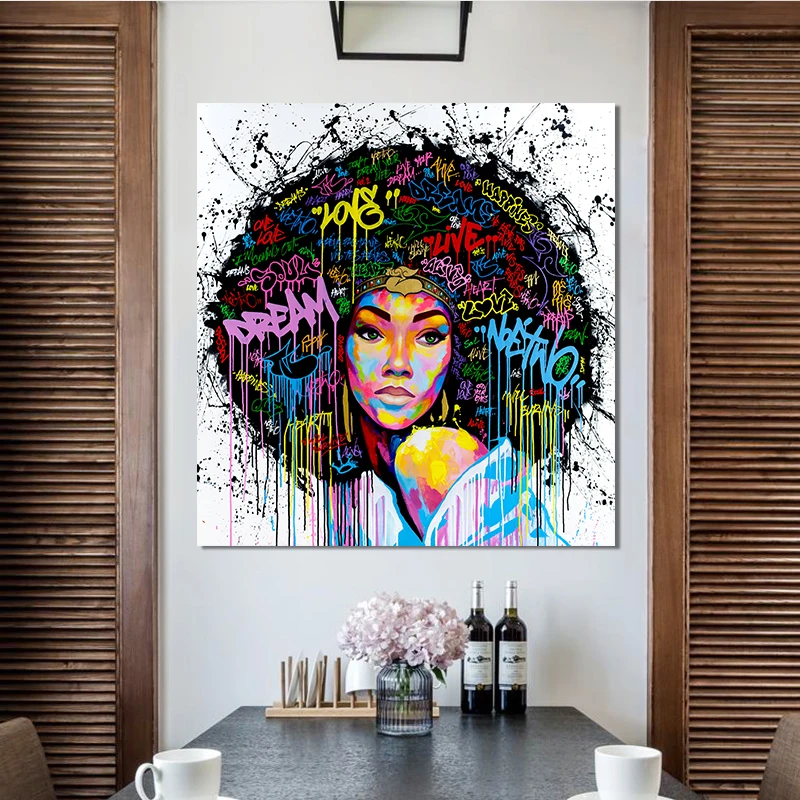 Abstract African Women Art Painting Canvas Modern Oil Painting New ...