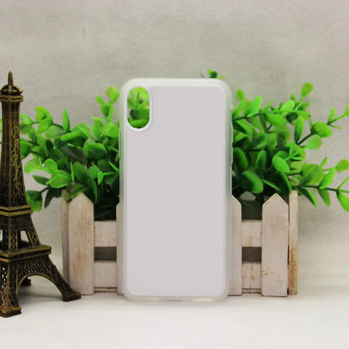 

40 PCS/Lot 2D Aluminum Sheet TUP Sublimation Phone Cases Blanks for Iphone X/XS Covers Sublimation Printing, Black/white/transparent