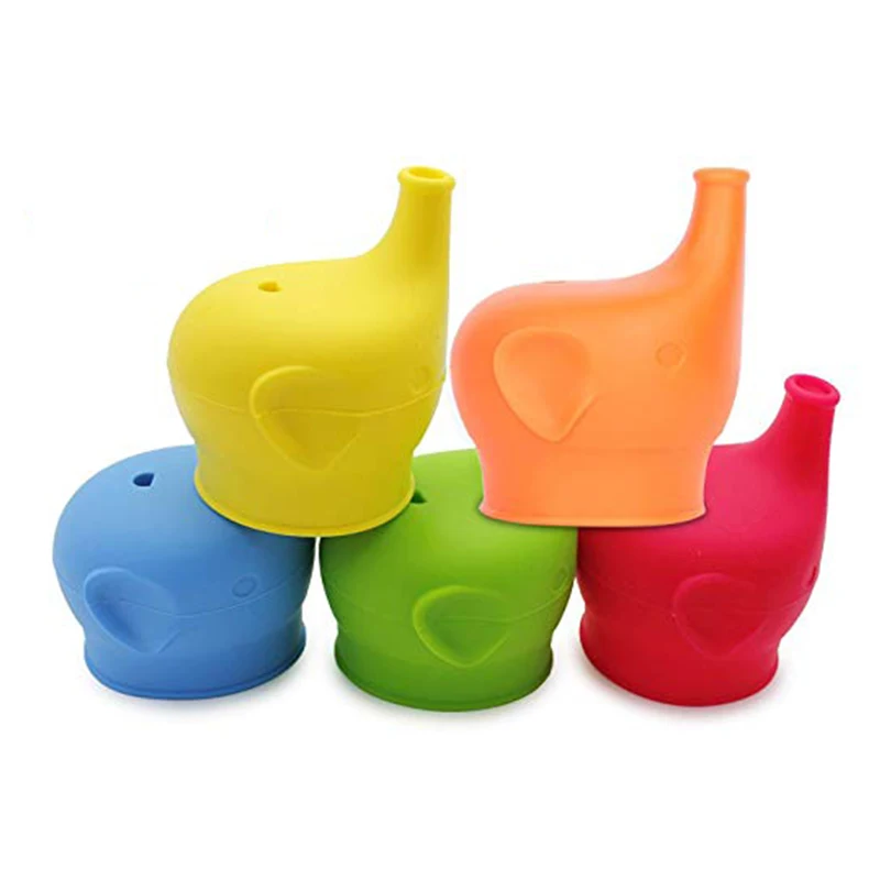 

Silicone Sippy Cup Lids, Elephant Spill-Proof Silicone Kids Lids for Babies and Toddlers, Customized color