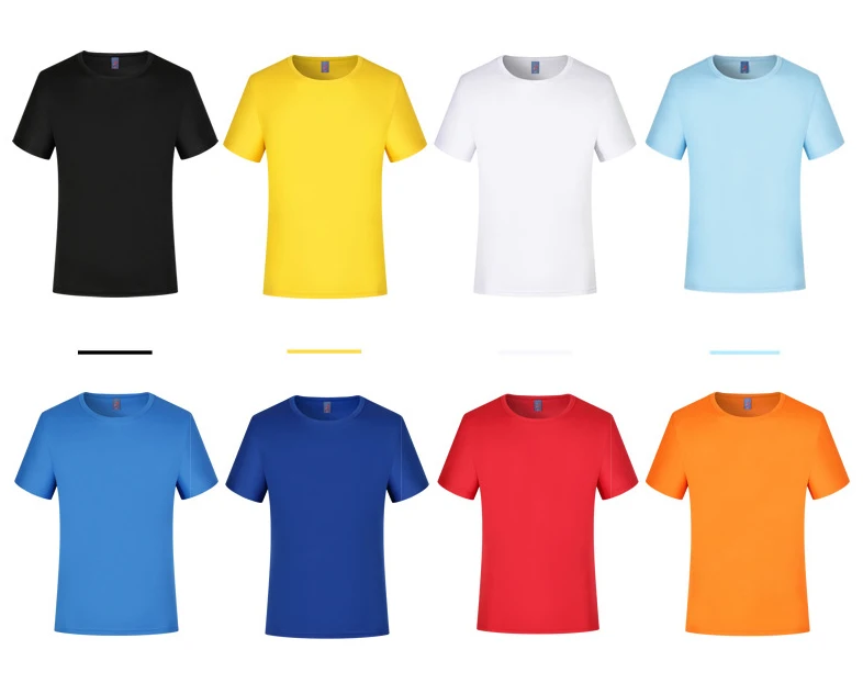 

Promotion Cheap Stock polyester 170gsm blank gym blank t-shirts, Request
