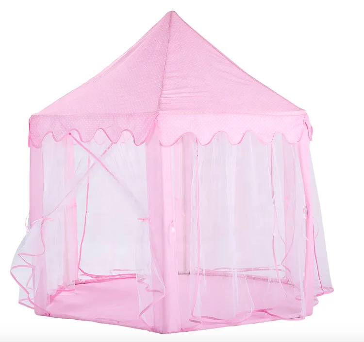 
Amazon Choice Castle Princess Hexagon Pagoda Tent/Kids Play Tent Pink Princess Castle Large Children Playhouse for Girls Indoor 