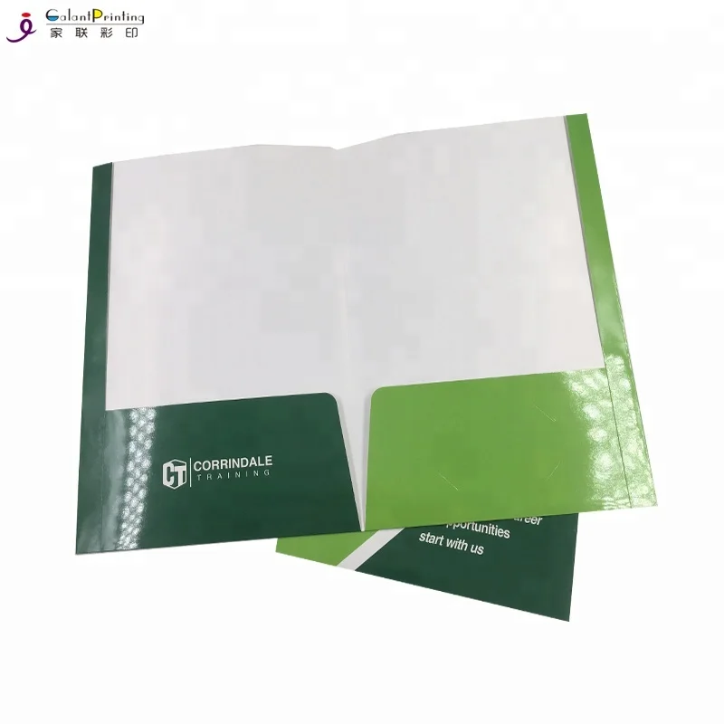 Custom Printing A4 Size Company Document Paper Presentation Folders