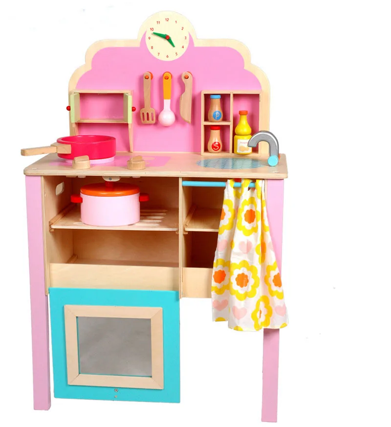 pink toy kitchen