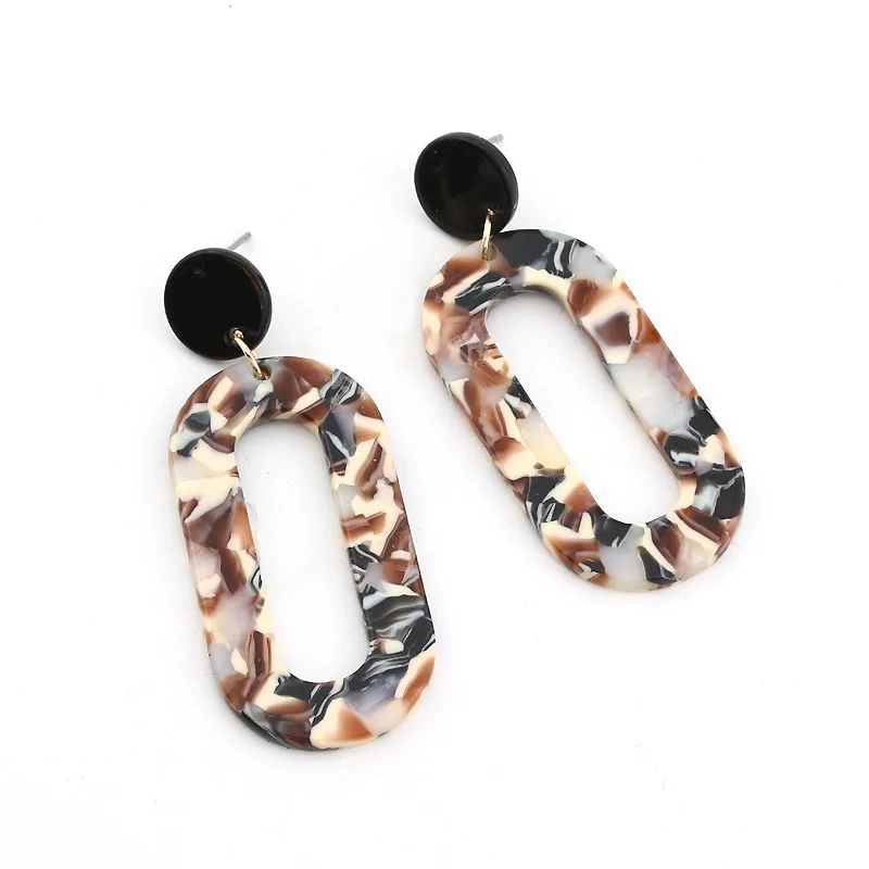 

New hot female accessories simple earrings jewelry wholesale acrylic simple earring