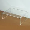 Showcase Design Stand Clear Acrylic Monitor Riser Notebook Computer,can Be Printed Your Custom Logo Cabinet Computer Display