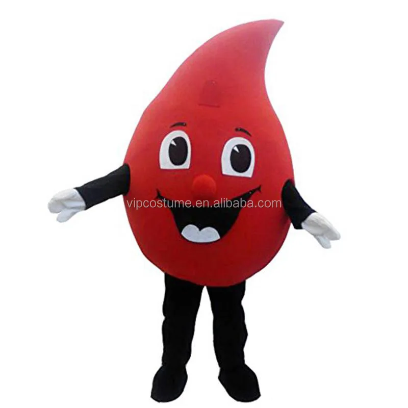 

Red Drop Of Blood Mascot Costume Cosplay Advertisement Props, As picture