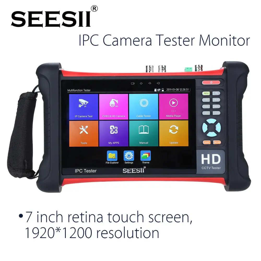 Ip Camera Tester Monitor 7" 4k Cctv Test Touch Screen 1920*1200 High Resolution Buy Ip Camera