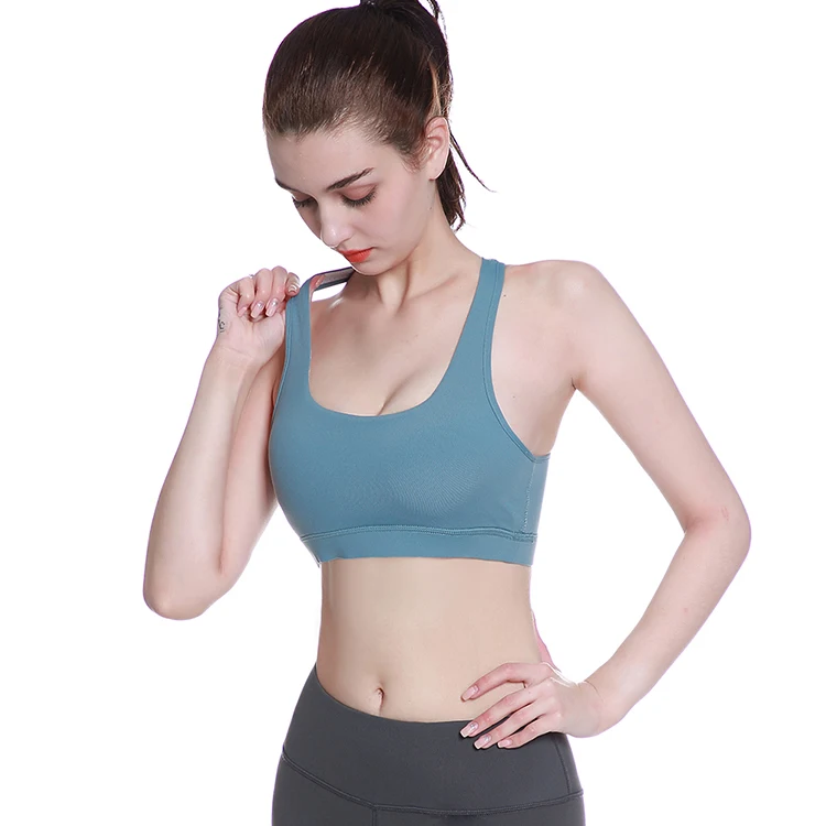 

New Custom Made Nylon And Spandex Running Fitness Gym Yoga Sports Bra For Women