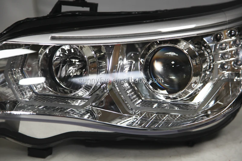 2003-2007  Year E60 523i 525i 530i  LED  Head Light JY Chrome Housing