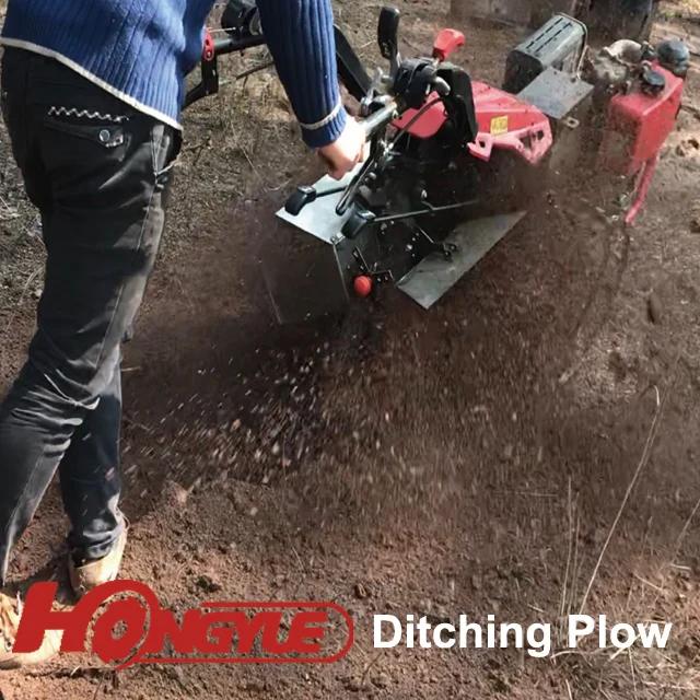 
Italy chinese two wheel agricultural farm tractor with Ditching machine 