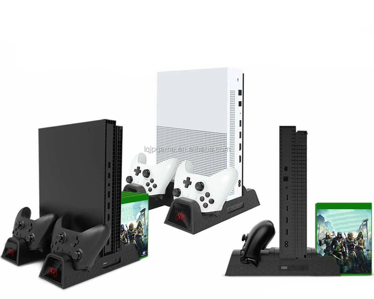 For XBOX One Battery Charging Dock Vertical Stand Cooling Fan Controller Charger for XBOX One/S/X Console & Controllers