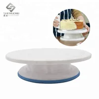 

Hot selling plastic cake stand Cake turntable decorating tools color box packing