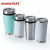 Flexible Double Layers Stainless Steel Juice Mug With Lid