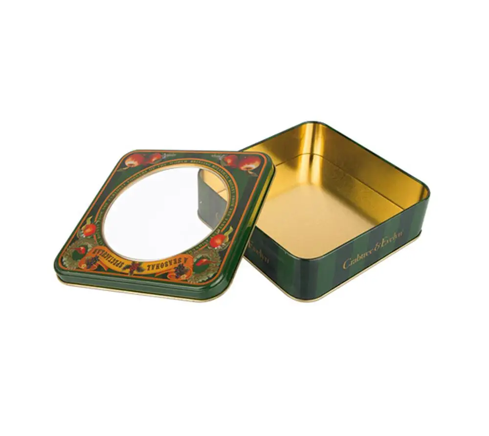 
2019 hot sale new design round rectangle square shape metal packaging tin box 