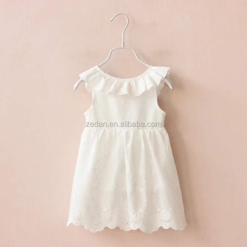 white cotton frock for girl