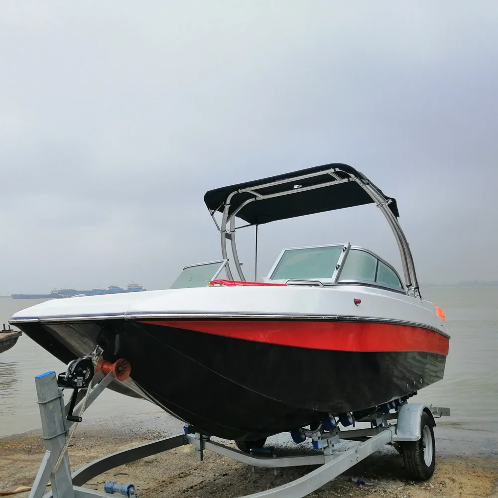 19ft 5.8m outboard engine fiberglass sport boat 