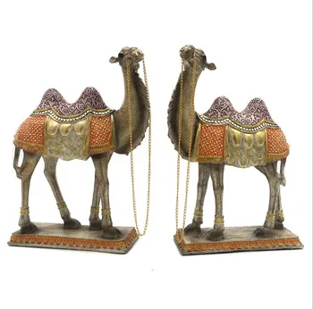 Wholesale 12.5 Inch Decorative Resin Camel Figurines 