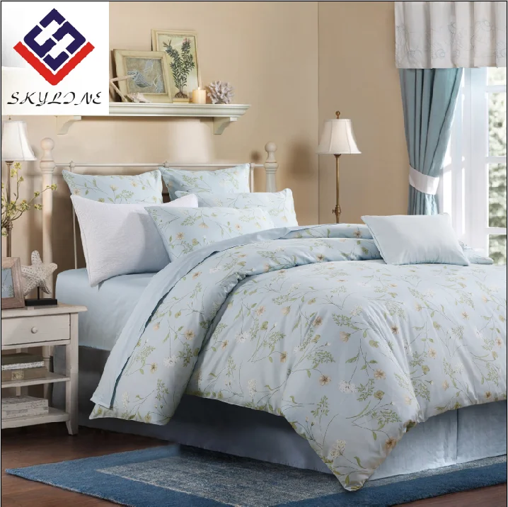 Organic Fiber Super Soft Printed Cotton Sateen Comforter Bedding