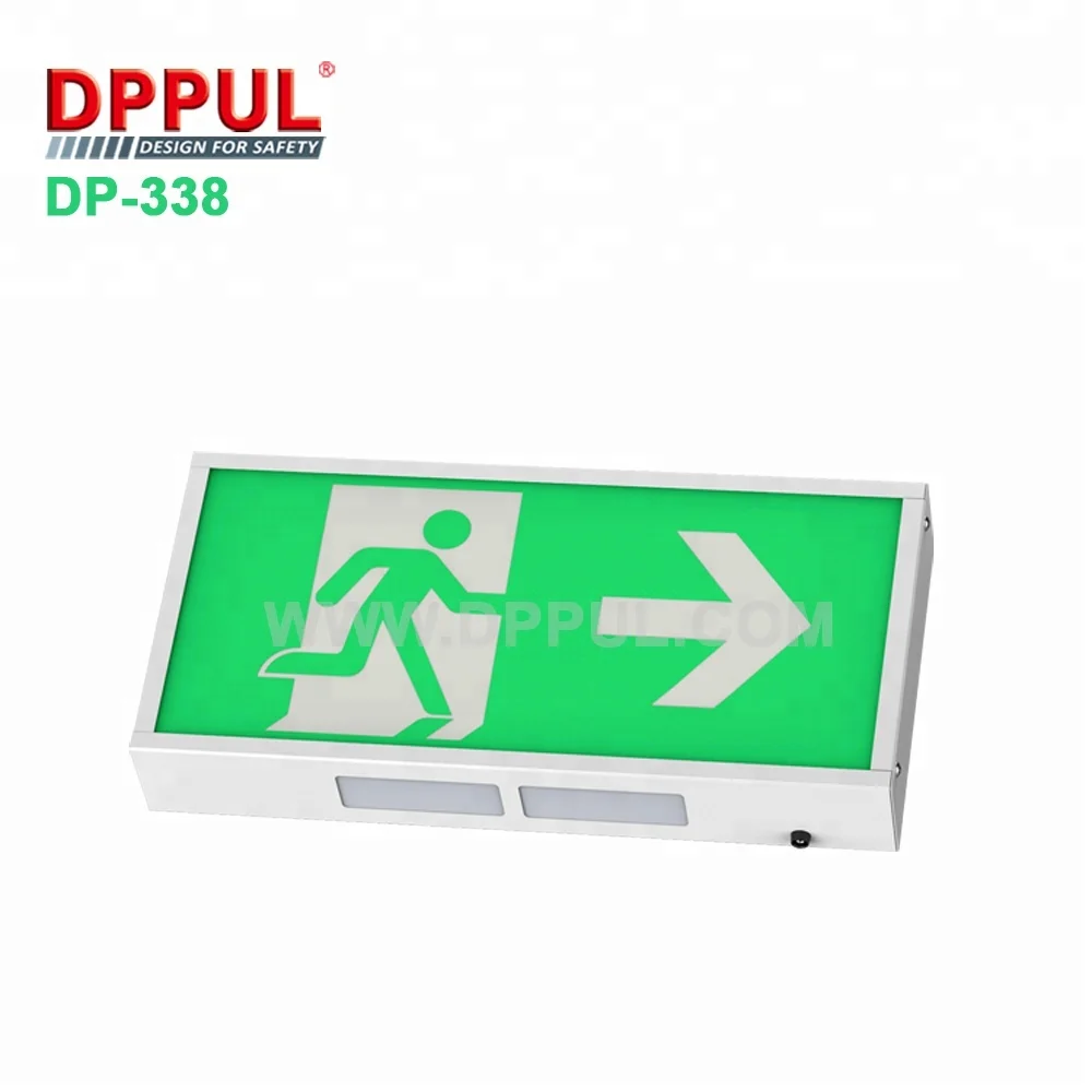 3 Hours No Maintained 2 Years Warranty LED Emergency Exit Box Lighting and Circuitry Design 1-year 50000 AC 220V(  10%) WHITE