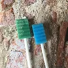 Polyester Oral Sponge Swab Curl Cellulose Sponge Brush with Custom Color